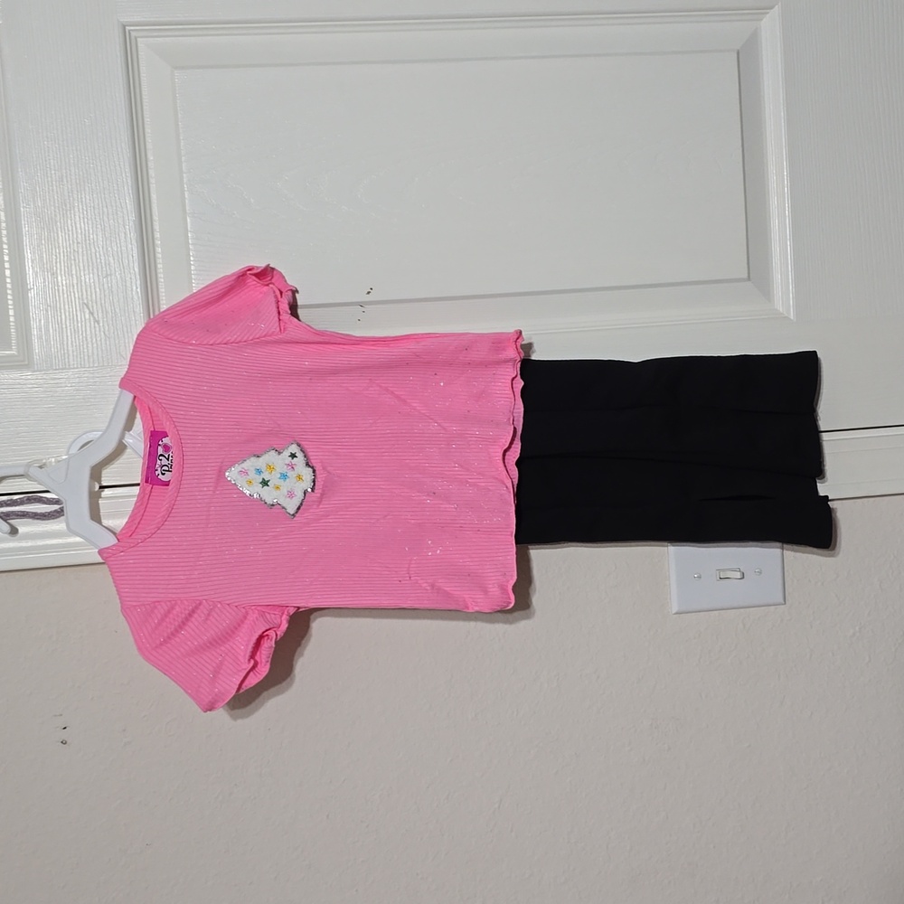 NWT 2 Princess Toddler Girl Pink and Black Outfit Multiple Sizes Available